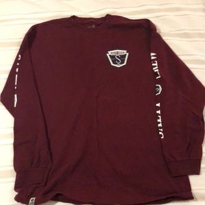 Salty crew long sleeve shirt. XL size. Maroon color